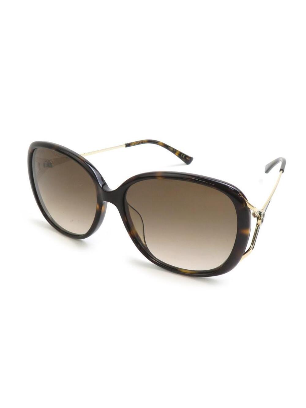 Auth Gucci Sunglasses Brown/Gold/Green #293601G17B